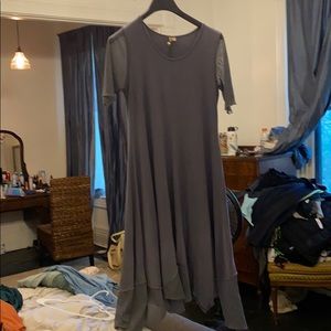 Dress with Sheer Panels